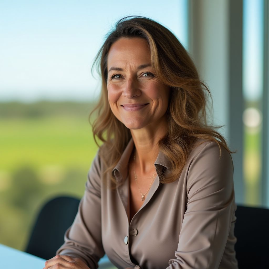 Foto de María Elena Sánchez, Gerente General de AgroTech Pampeana